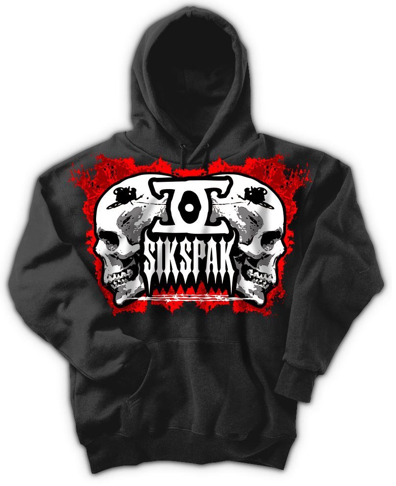 Толстовка SIKSPAK Hoodie - BURN IN HELL [Black]
