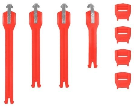 LEATT Strap kit 6.5 Boot [Red], No Size