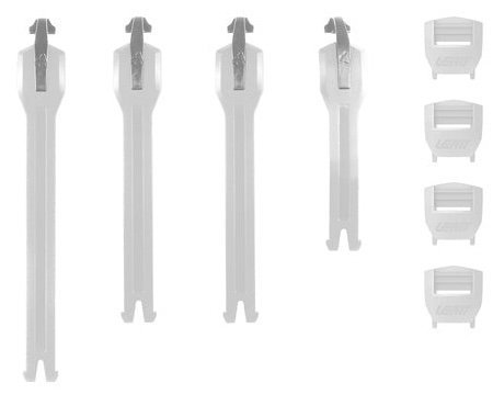 LEATT Strap kit 6.5 Boot [White], No Size