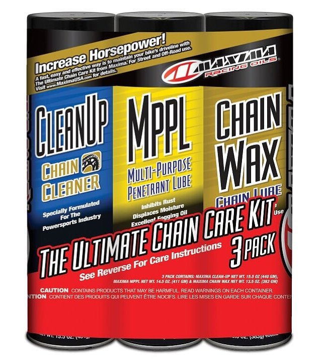 Комплект Maxima Wax Ultimate Chain Care Combo Kit [3-Pack]